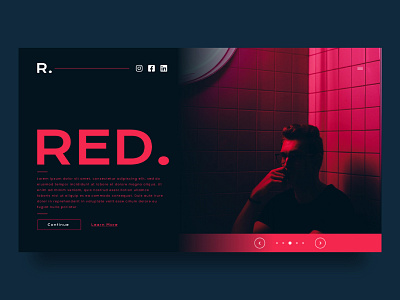 Red | Website design concept new red single color urban urban webdesign web web design webdesign website website design young