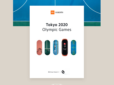 Xiaomi I Tokyo 2020 Poster adversiting branding design typography