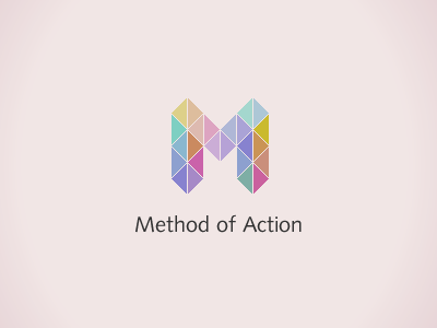 Method of Action logo identity logotype