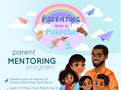 Flyer and logo for Parenting with a purpose