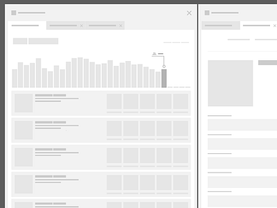 Browser-Style Nav browser navigation panels wireframes