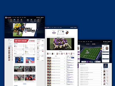 Alliance of American Football - Web aaf alliance of american football american football media player sports ui ux web design
