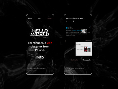 Personal Website Mobile Version