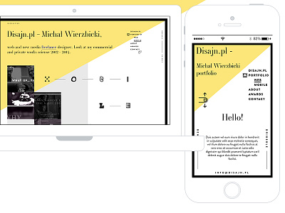 Disajn.pl 2014 Personal Portfolio FULL design designer folio graphic mobile portfolio showcase site web webdesign website