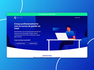 Cobli Academy free content illustration ui ux visual design