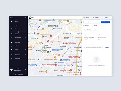 Route planner map route ui ux visual design
