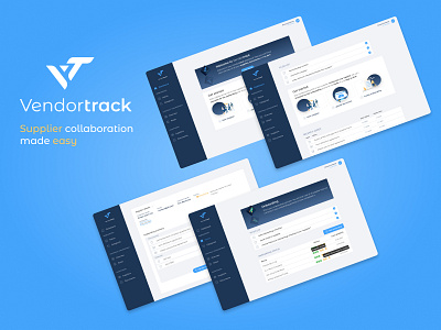 Vendortrack design logo procurement saas saas app ui ux