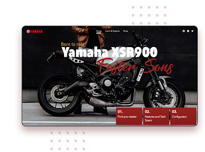 yamaha xsr 900 branding design mockup motorcyle yamaha