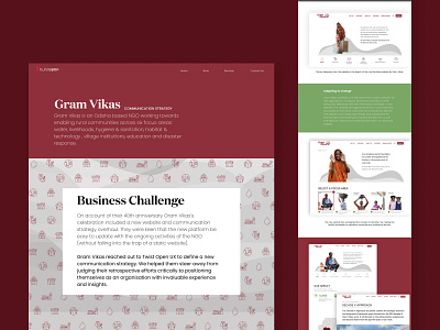 Gram Vikas- Communication Strategy customer experience design graphic design illustration typography ui ux website