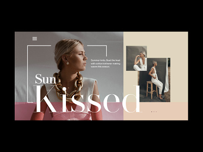 Online Fashion Magazine Landing Page elegance fashion fashion editorial fashion magazine fashion trends knits knitwear landing page summer typography