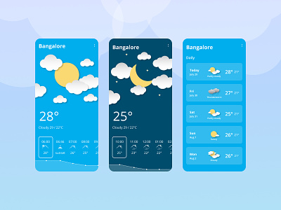 Weather App ( Concept ) design graphic design indianmonsoon mobile mobileapp monsoon rains ui ux