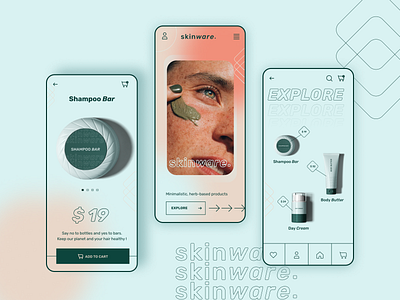 Skinwear App branding customer experience design graphic design illustration logo ui ux web website