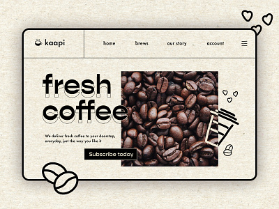 Landing Page | Coffee website