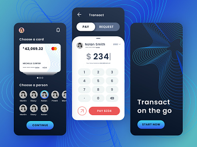 Money Transfer App customer experience design graphic design illustration ui ux website