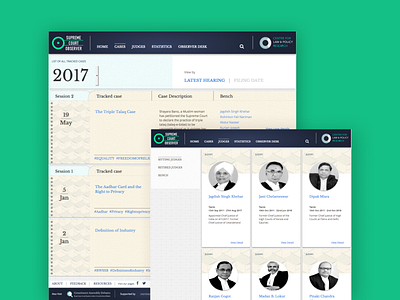 The Supreme Court Observer project design graphic design ui ux web website