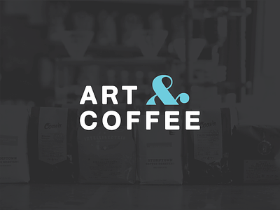 Art & Coffee - Logo ampersand ana art coffee kentucky lexington logo ponce puerto rico simple two colors typography