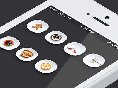 Food gui icon ui