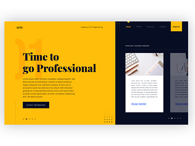 "AITE" Professional Landing Page