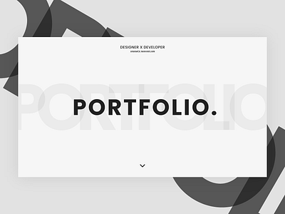 Portfolio minimal web design