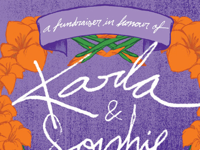 Karla and Sophie allan lorde fundraiser gig poster poster union sound hall