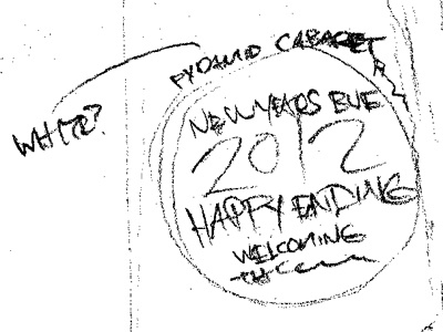 NYE Sketch 2012 circle new years eve sketch