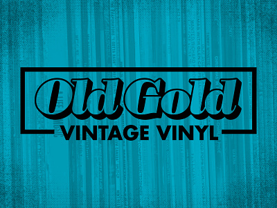 Old Gold Vintage Vinyl Logo bodoni poster italic futura logo records vintage vinyl