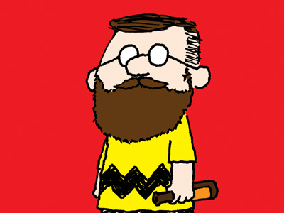 Smitty Brown beard beer charlie brown color glasses john smith peanuts schulz
