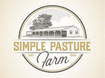 Simple Pasture Farm branding design farm farmer farming icon illustration logo vector