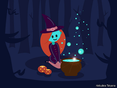 witch ведьма вектор волшебница иллюстрация