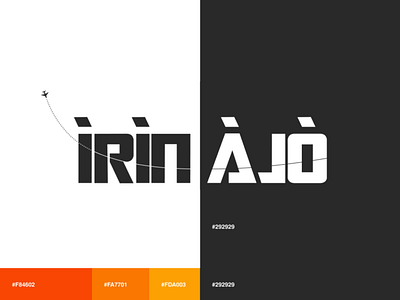 Irin Ajo logo design branding design graphic design illustration logo