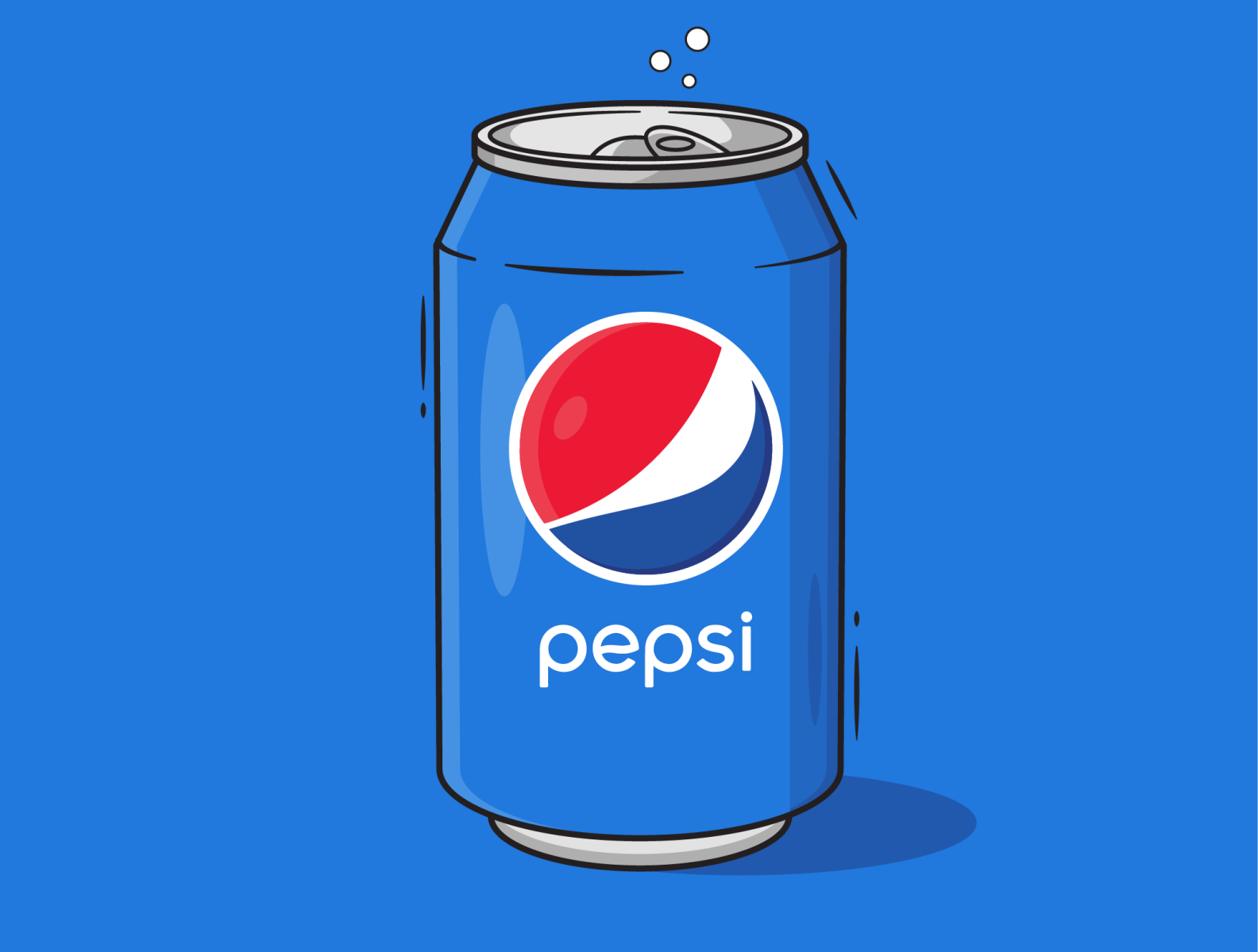 Pepsi Soda Can Illustration by Christopher Balogun on Dribbble