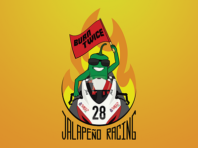 Jalapeño Racing jalapeño jalapeño racing logo motorcycle racing typography