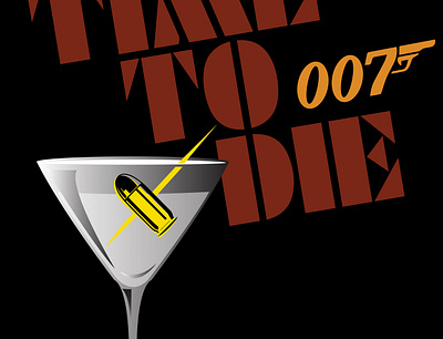 Shot not stirred 007 70s adobe illustrator branding design illustration logo spy vector