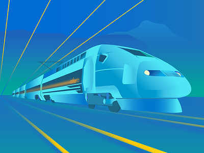 TGV Speed adobe illustrator design illustration infographic iot vector web