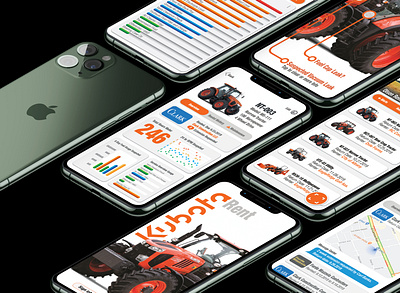 Industrial Equipment Inventory/Telemetry App adobe illustrator branding infographic iot mobile ui ui ux