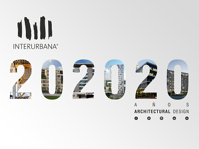 INTERURBANA 202020 advertising architect architecture branding design guadalajara logo mexico minimal typography vector