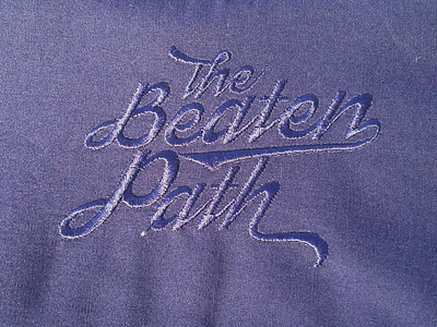 Workers Shirt Detail 1 embroidery fashion script tonal typography