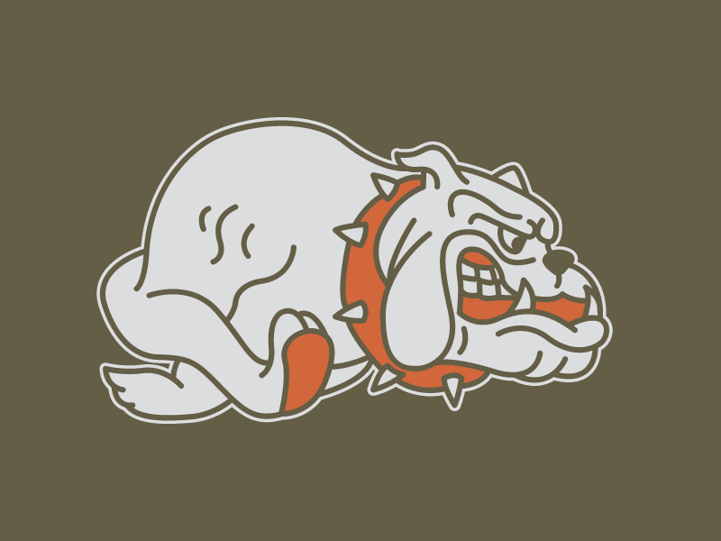 Bulldog Outline bulldog illustration vector