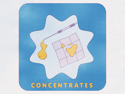 Concentrates cannabis dabs illustration