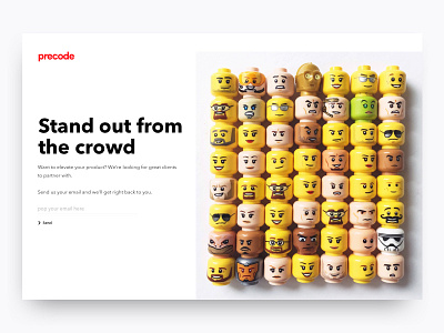 Precode landing page