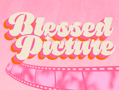 Blessed Picture Podcast Artwork branding design film podcast illustration logo pink logo podcast art podcast logo