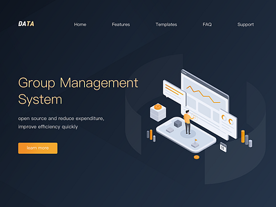 Management Symtem Landing Page
