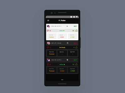 FxPulse Mobile App Dashboard UI mobile app design ui ui design
