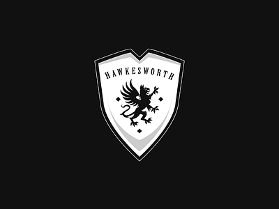 Hawkesworth brand illustration logo vector