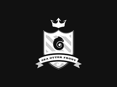Sea Otter Front brand illustration logo vector