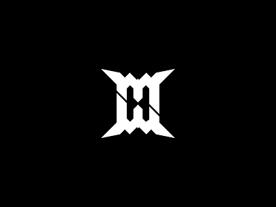 Mass Hysteria - WIP black icon identity logo metal music negative rock space white
