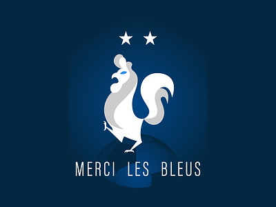 Merci les Bleus blue fifa football france griezmann mbappe pogba rooster star world cup
