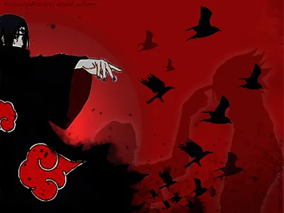 Itachi designs illustration illustrator photoshop pattern