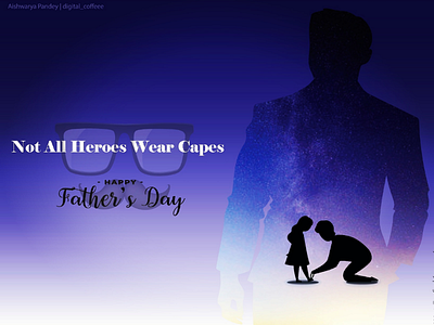 Happy father's day designing graphics illustrator photoshop