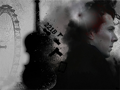 Sherlock adobe photoshop black and white brushes designing graphic design